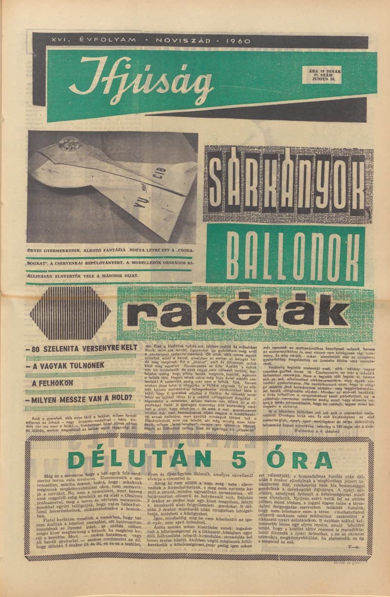 Ifjúság, 16. évf. 1960. június 30. 27. sz.