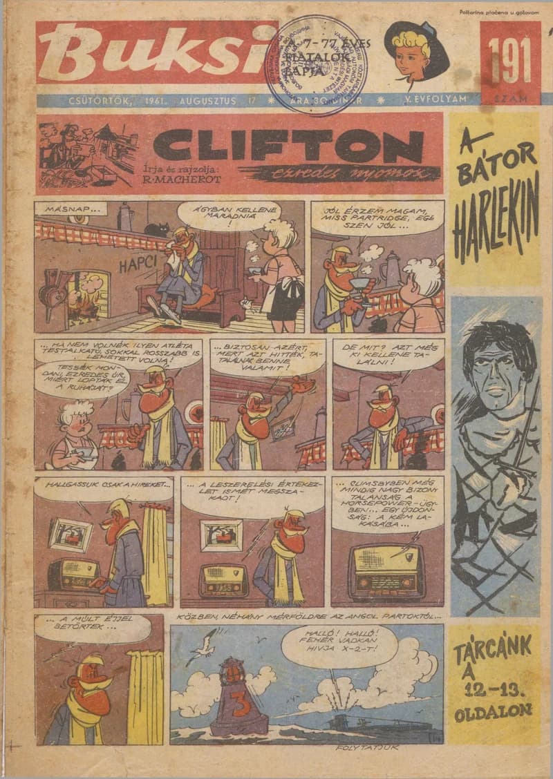 Buksi, 5. évf. 1961. augusztus 17. 191. sz.