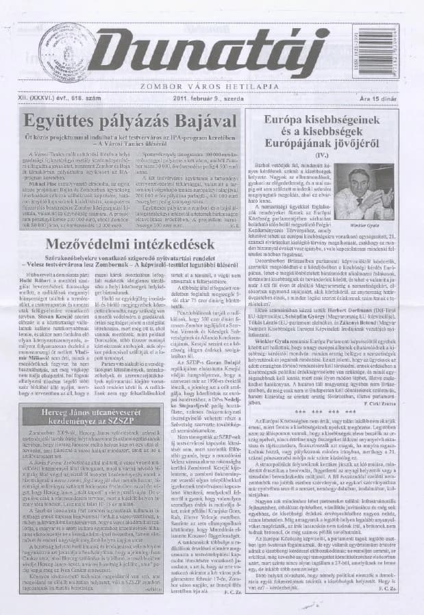 Dunatáj, 13. évf. 2011. február 9. 618. sz.