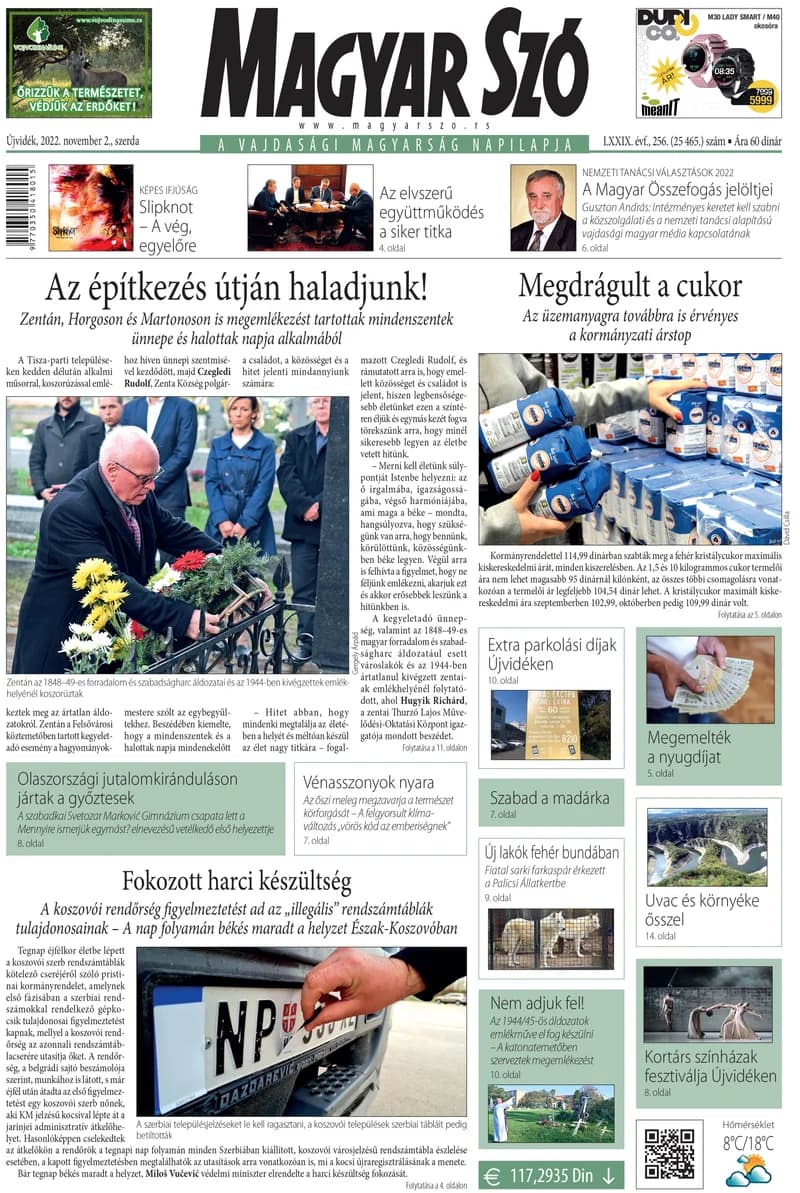 Magyar Szó, 79. évf. 2022. november 2. 256. sz. 1–16. oldal