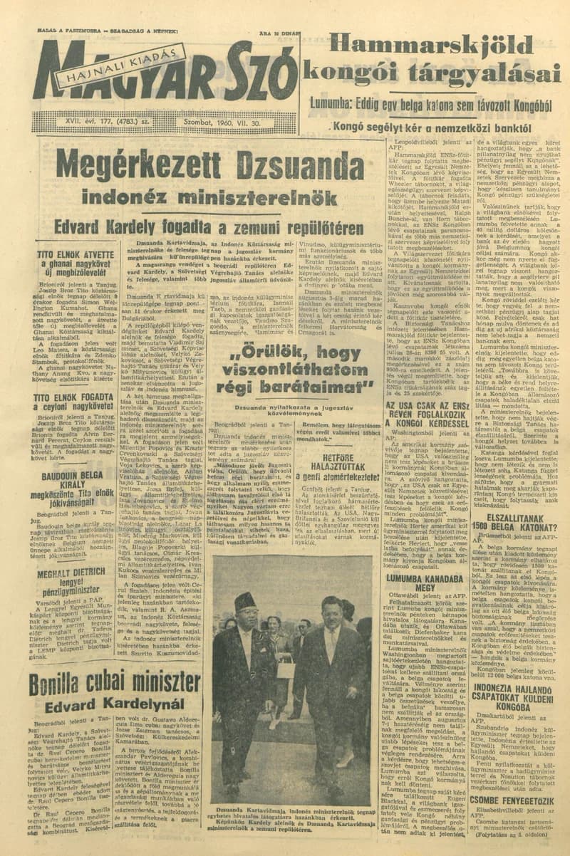 Magyar Szó, 17. évf. 1960. július 30. 177. sz. 1–22. oldal