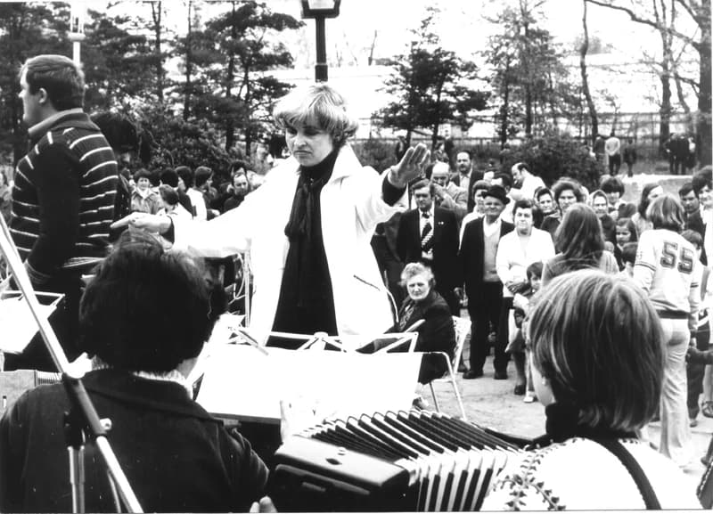 Majális a zentai népkertben