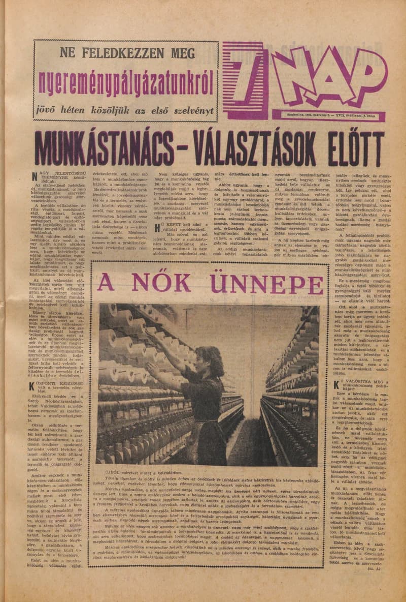7 Nap, 17. évf. 1962. március 2. 9. sz. 1–10. oldal