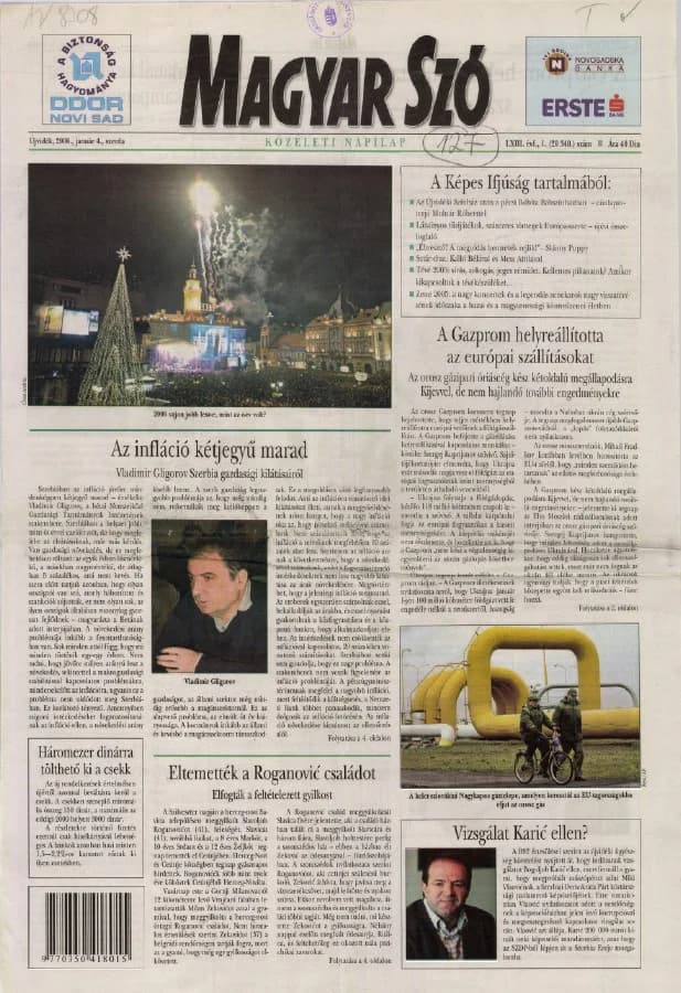 Magyar Szó, 63. évf. 2006. január 4. 1. sz. 1–20. oldal