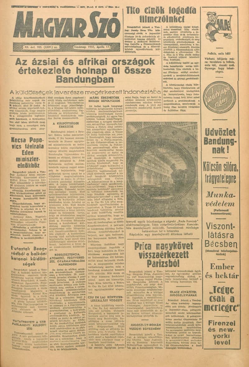 Magyar Szó, 12. évf. 1955. április 17. 105. sz. 1–12. oldal