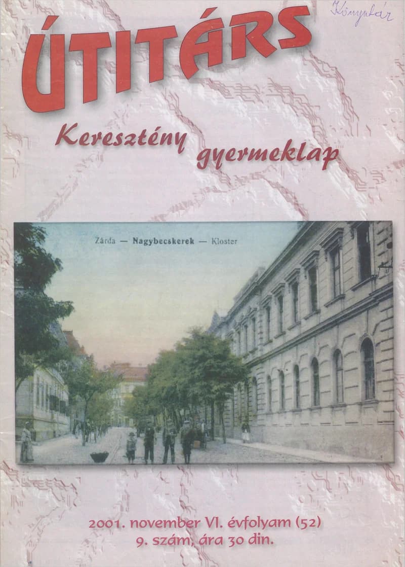 Útitárs, 6. évf. 2001. november. 9. sz.