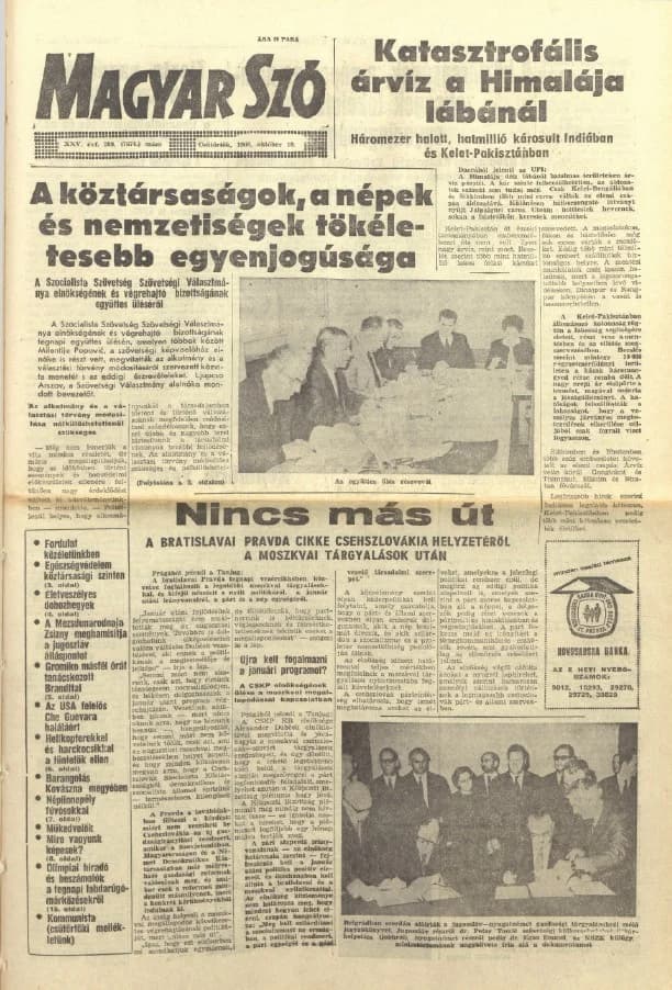 Magyar Szó, 25. évf. 1968. október 10. 280. sz. 1–20. oldal