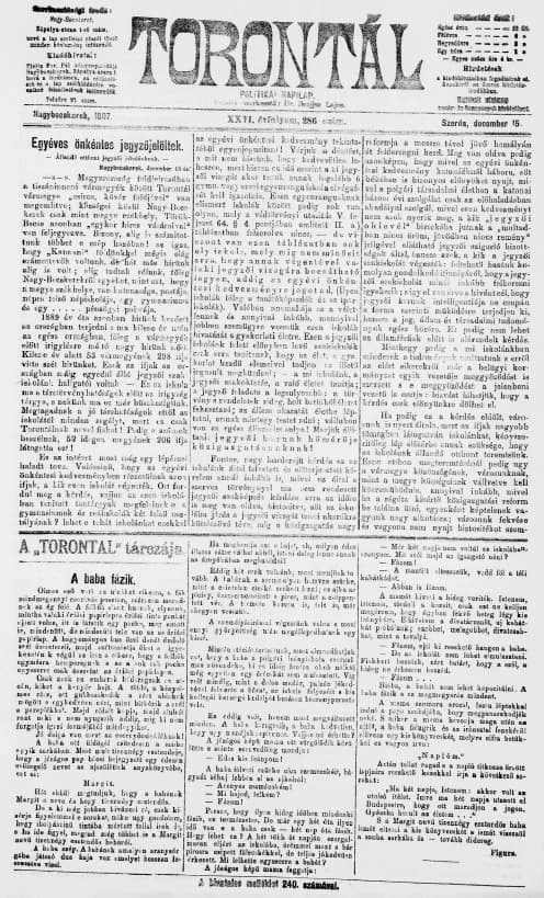 Torontál, 26. évf. 1897. december 15. 286. sz.