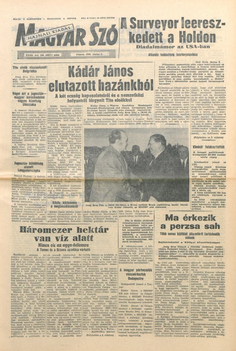 Magyar Szó, 23. évf. 1966. június 3. 150. sz.