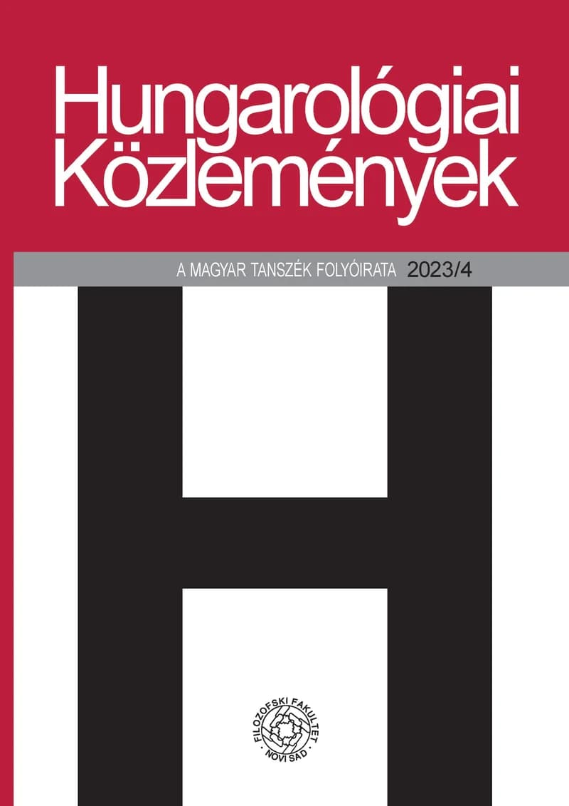 Hungarológiai Közlemények, 54. évf. 2023. 4. sz.