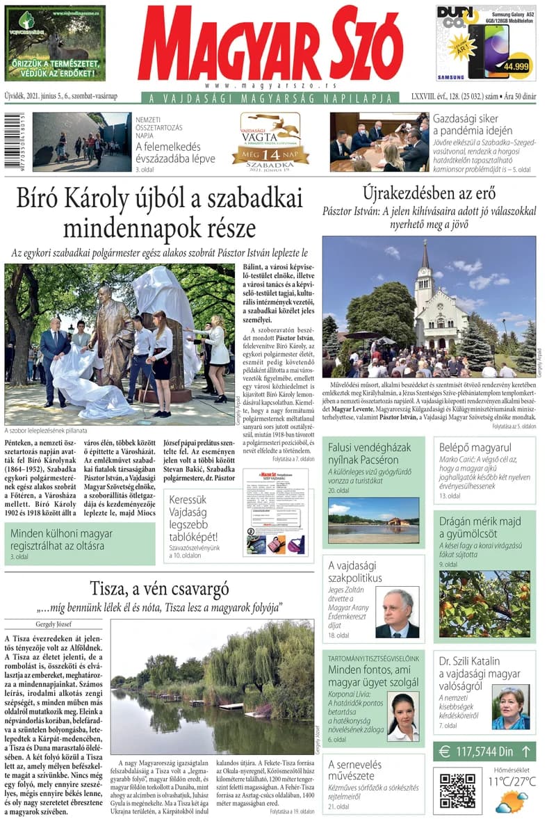 Magyar Szó, 78. évf. 2021. június 5. – 6. 128. sz. 1–32. oldal