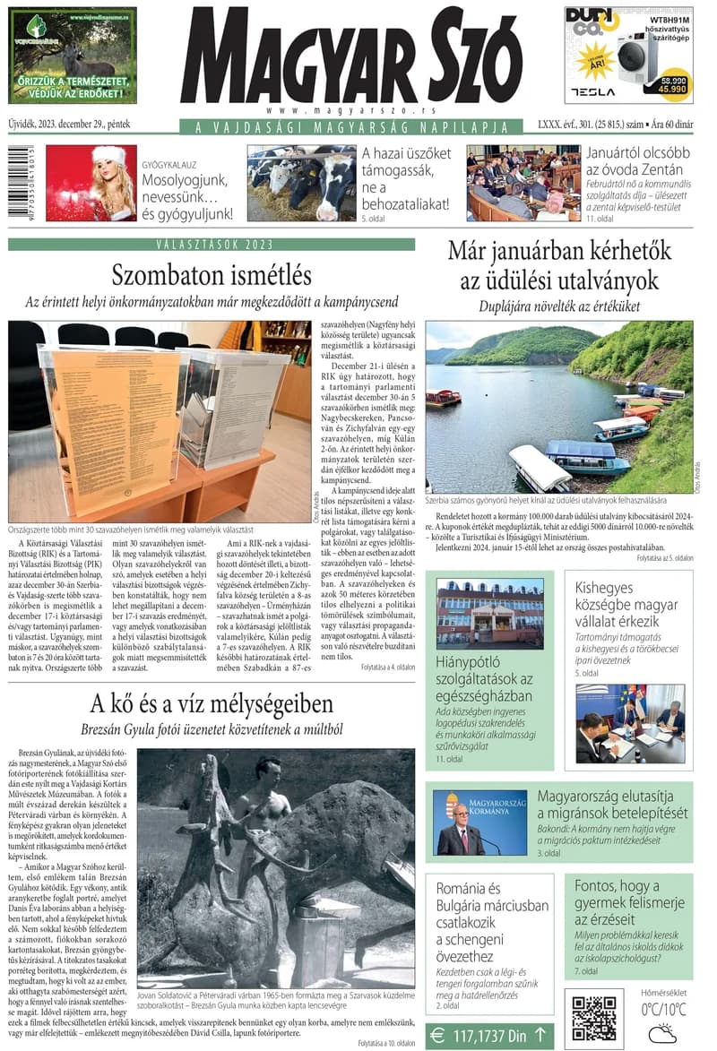 Magyar Szó, 80. évf. 2023. december 29. 301. sz.