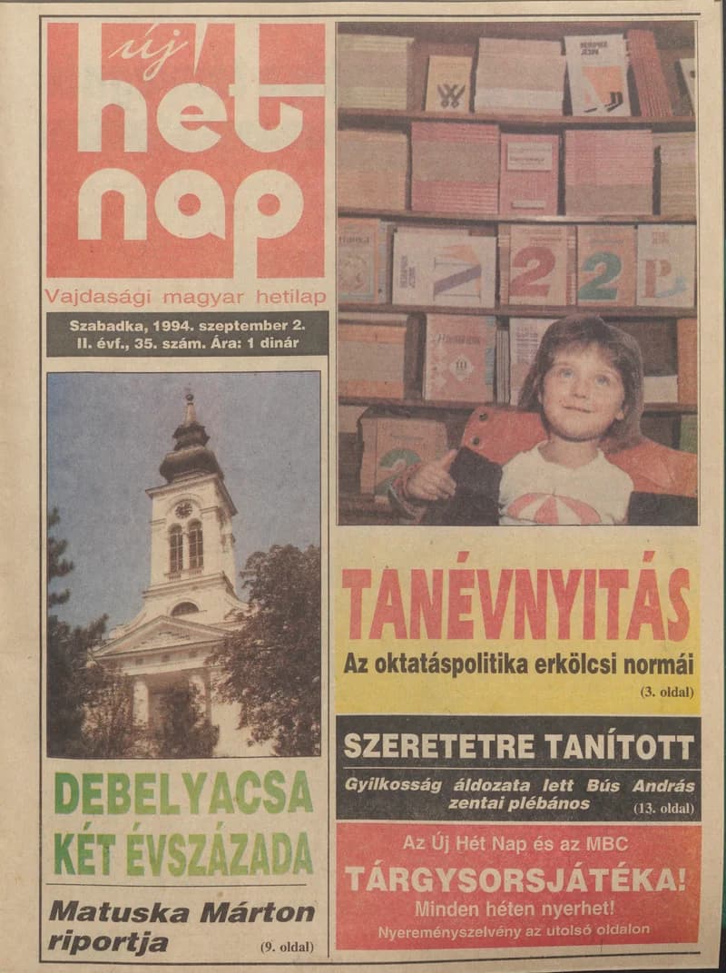 Új Hét Nap, 2. évf. 1994. szeptember 2. 35. sz.