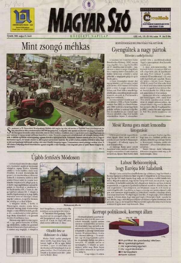 Magyar Szó, 62. évf. 2005. május 17. 113. sz. 1–20. oldal