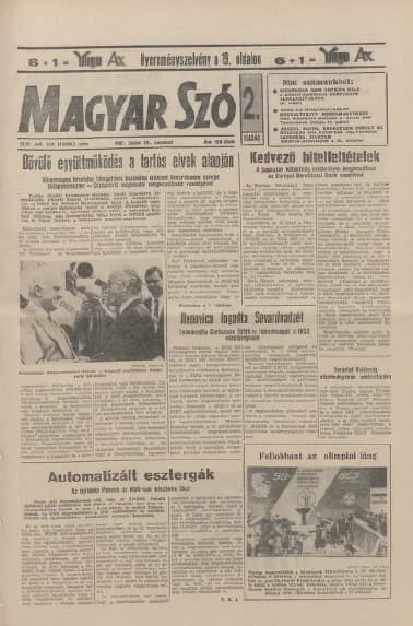 Magyar Szó, 44. évf. 1987. június 20. 167. sz. 1–24. oldal