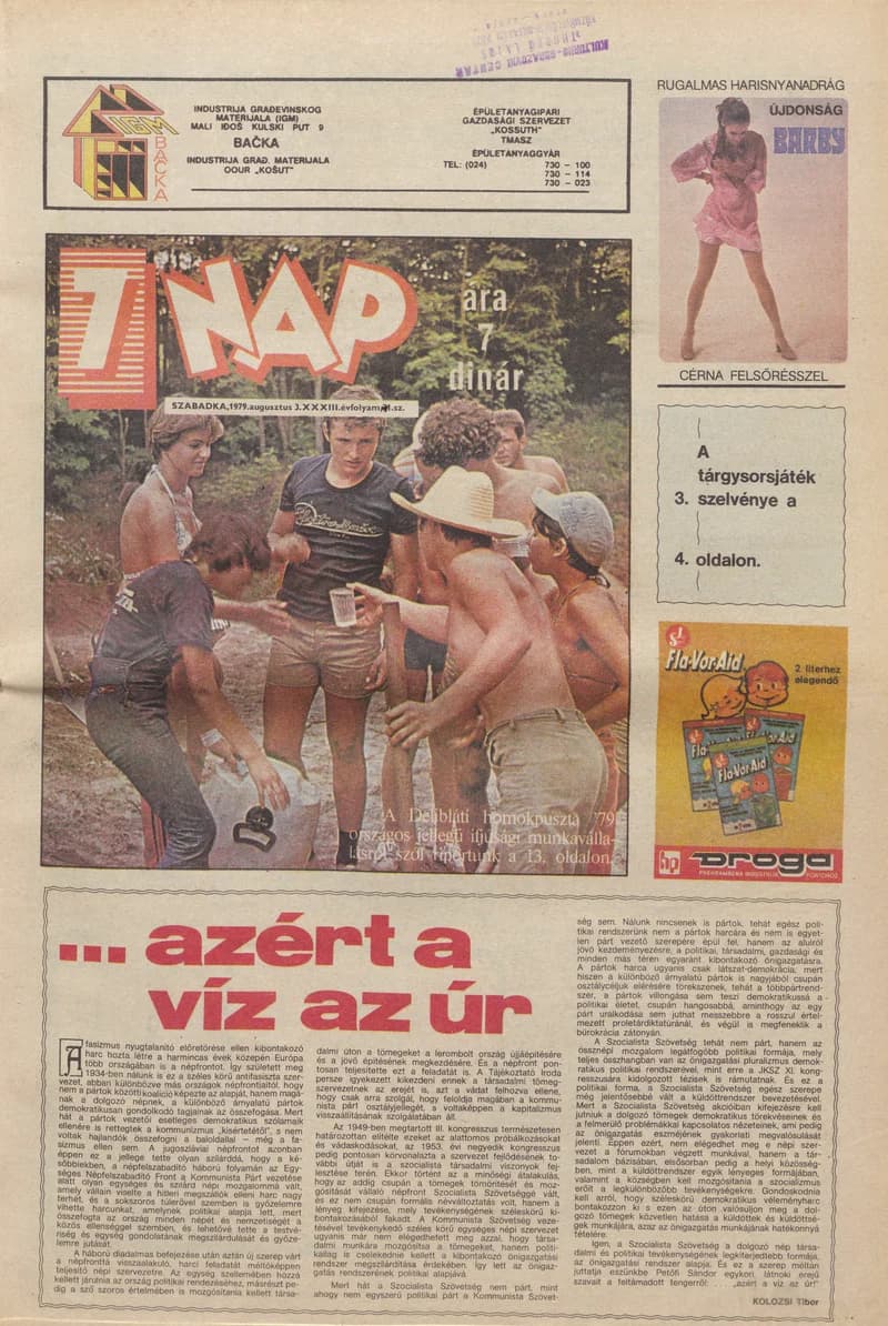 7 Nap, 34. évf. 1979. augusztus 3. 31. sz. 1–24. oldal