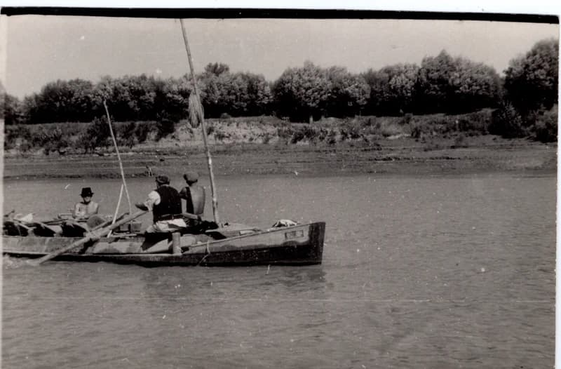 Homokszállítás a Tiszán