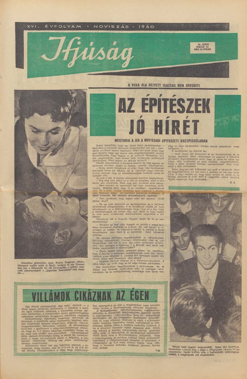 Ifjúság, 16. évf. 1960. május 12. 20. sz.