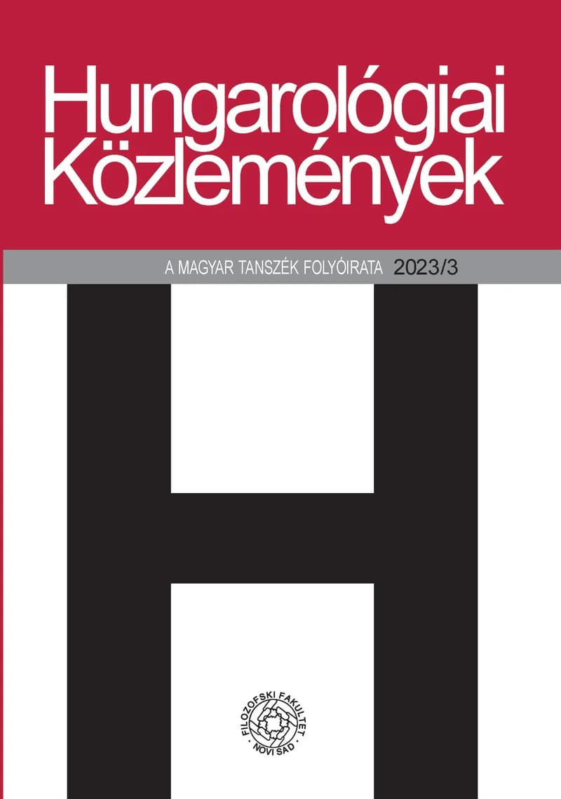 Hungarológiai Közlemények, 54. évf. 2023. 3. sz.