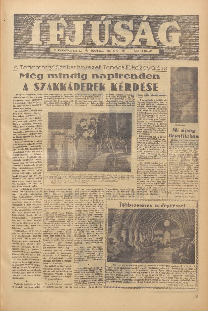 Ifjúság, 12. évf. 1956. február 4. 538. sz.