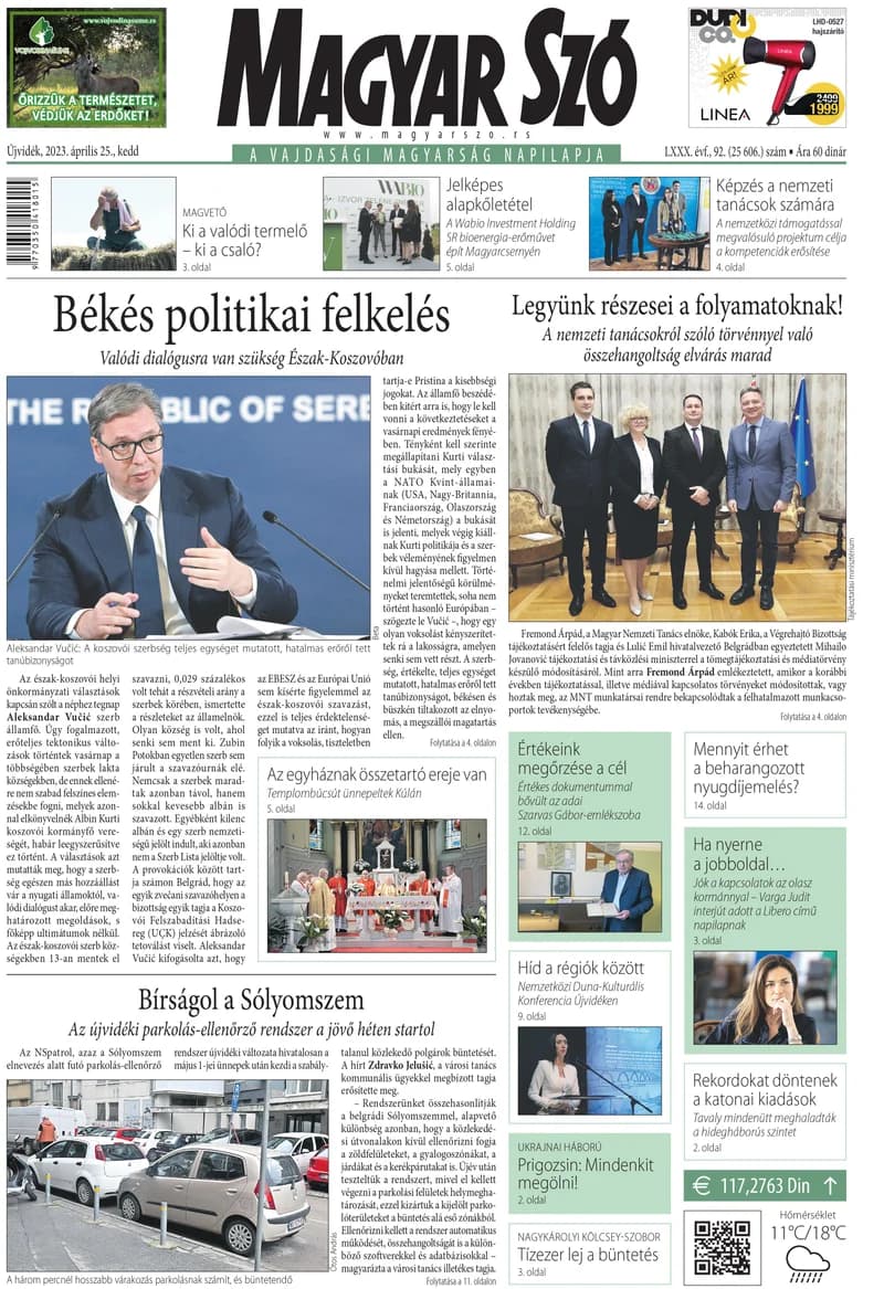 Magyar Szó, 80. évf. 2023. április 25. 92. sz. 1–20. oldal
