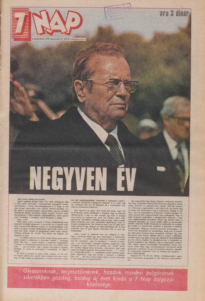 7 Nap, 31. évf. 1976. december 31. 52. sz. 1–32. oldal