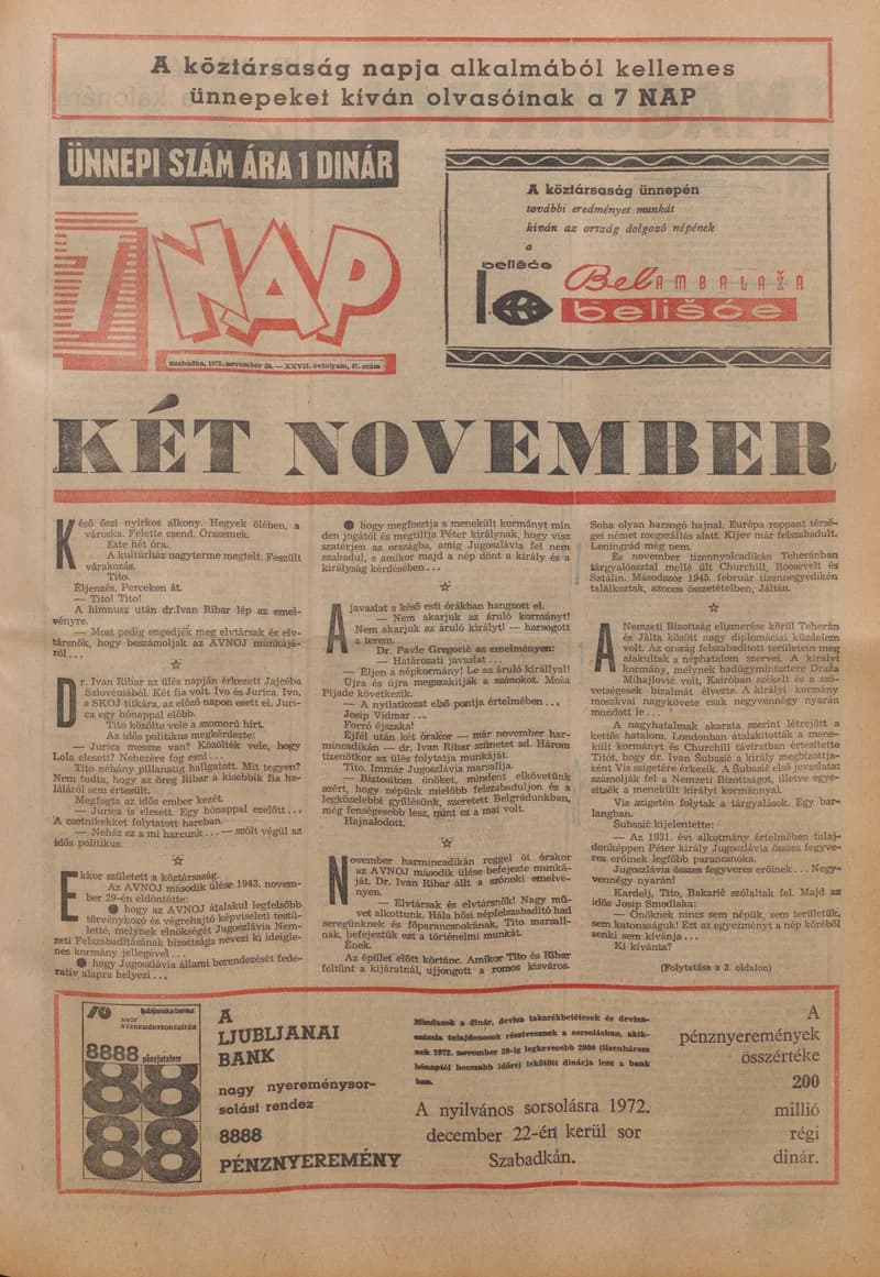 7 Nap, 27. évf. 1972. november 24. 47. sz. 1–42. oldal