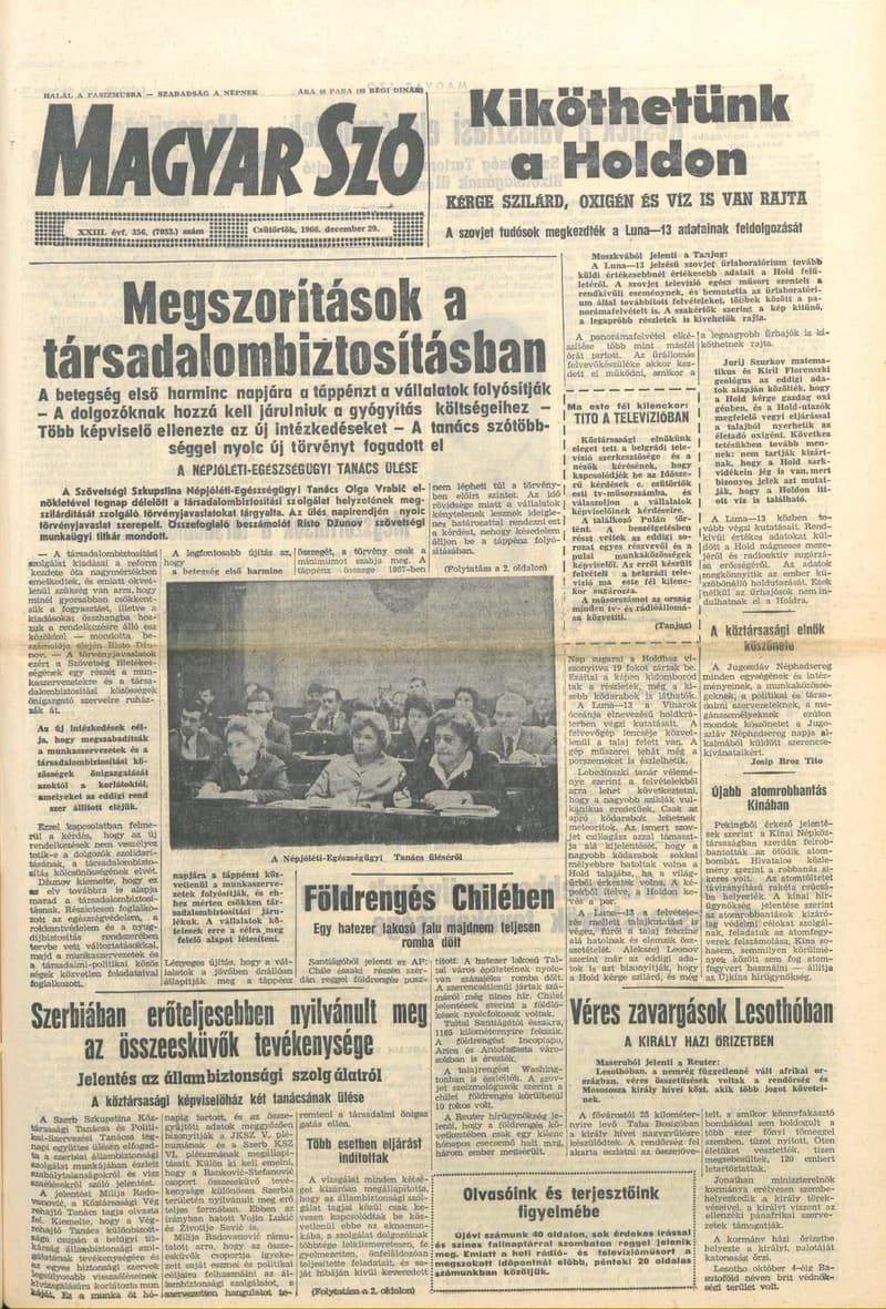 Magyar Szó, 23. évf. 1966. december 29. 356. sz.