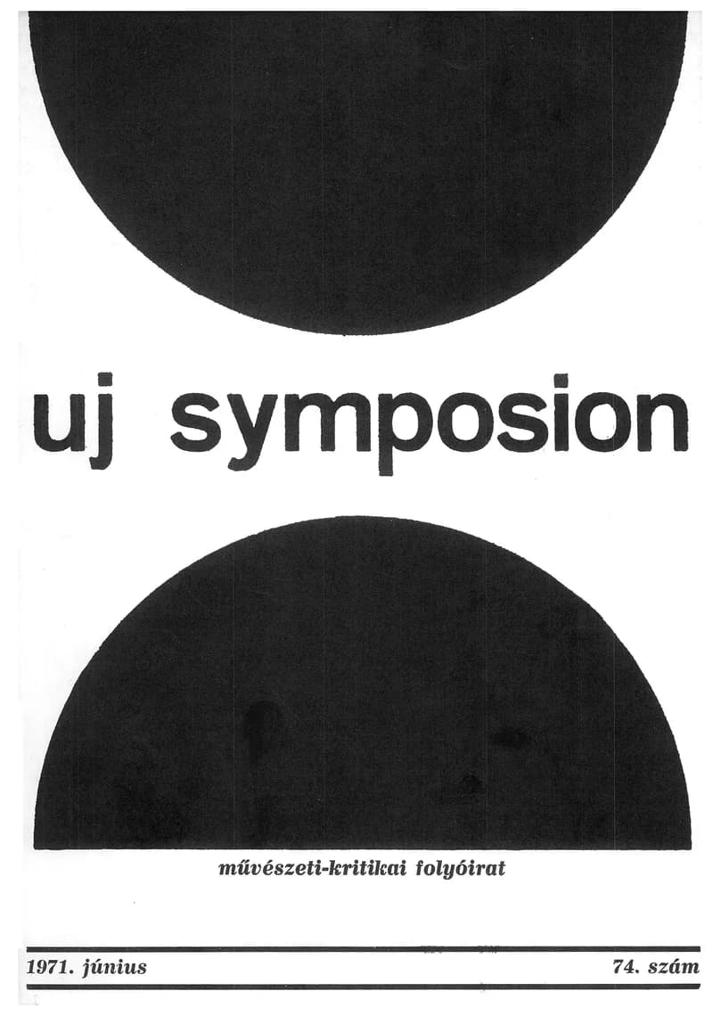 Új Symposion, 7. évf. 1971. június. 74. sz. 229–277. oldal
