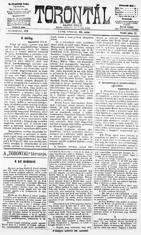 Torontál, 27. évf. 1898. július 22. 165. sz.