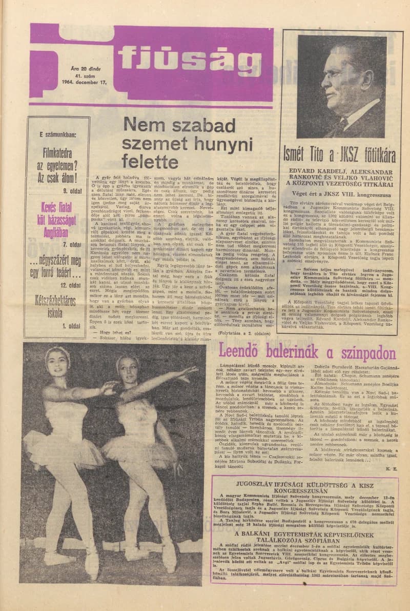 Ifjúság, 20. évf. 1964. december 17. 41. sz.