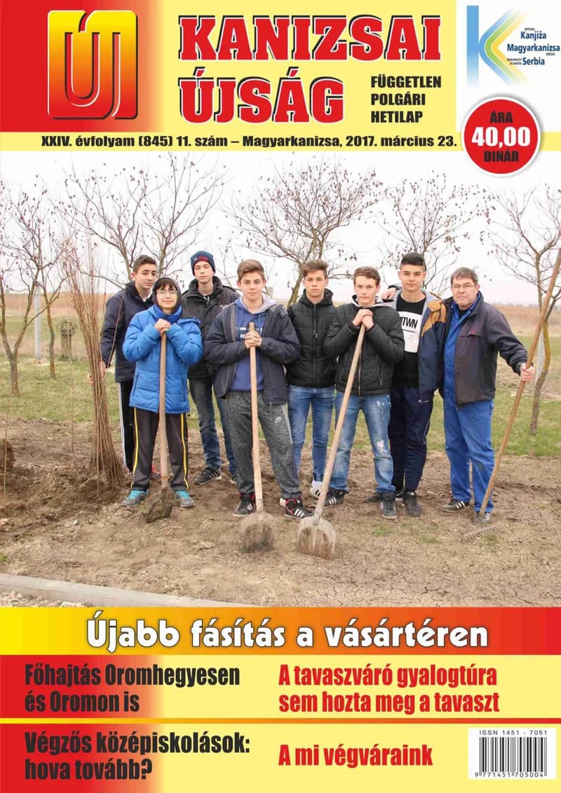 Új Kanizsai Újság, 24. évf. 2017. március 23. 11. sz.