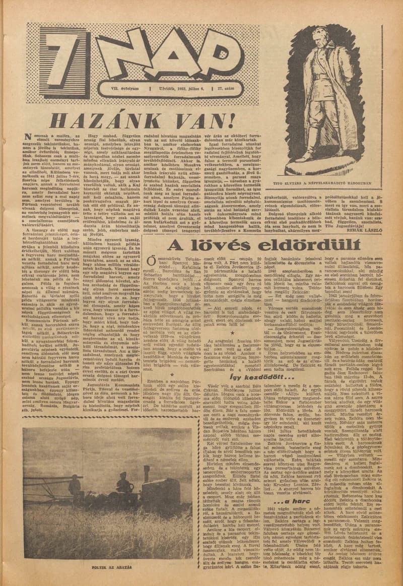 7 Nap, 7. évf. 1952. július 6. 27. sz. 1–12. oldal