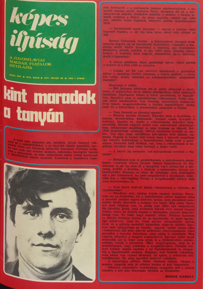 Képes Ifjúság, 27. évf. 1971. május 26. 1215. sz.