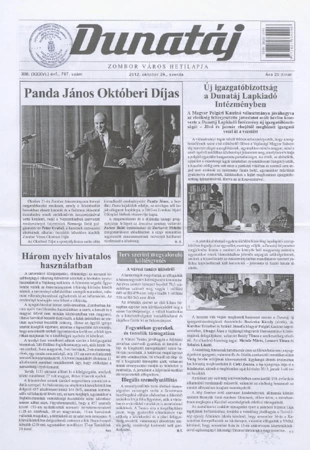 Dunatáj, 14. évf. 2012. október 24. 707. sz.