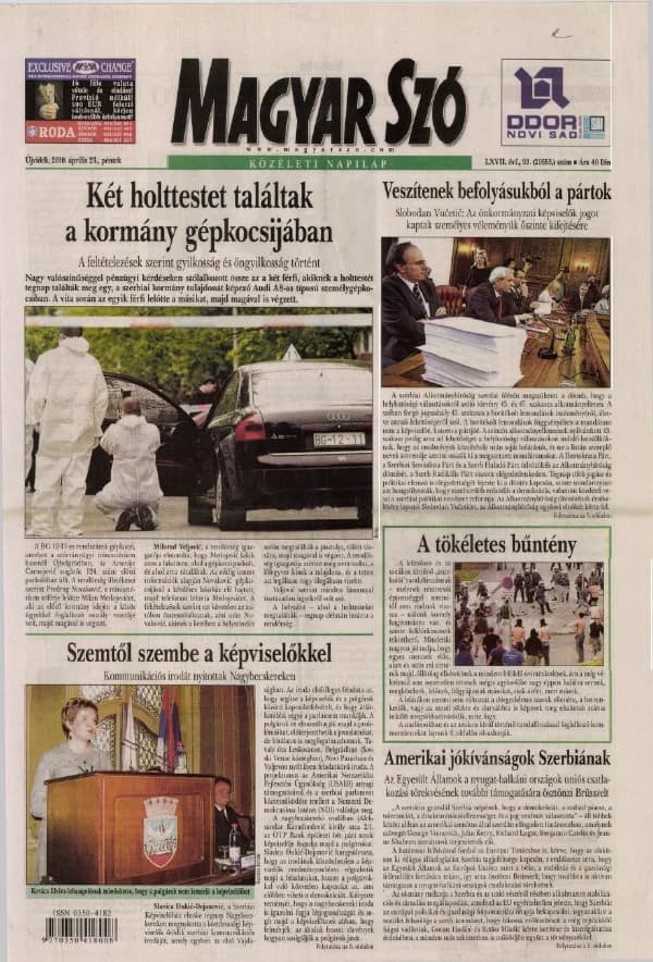 Magyar Szó, 67. évf. 2010. április 23. 93. sz. 1–20. oldal