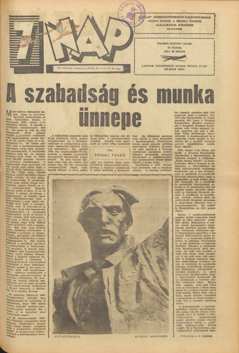7 Nap, 11. évf. 1956. április 29. – május 5. 18–19. sz.