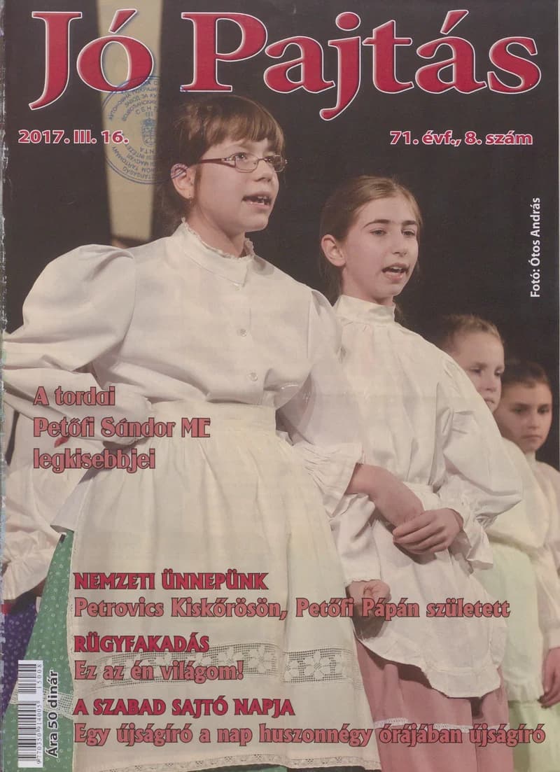 Jó Pajtás, 71. évf. 2017. március 16. 8. sz.