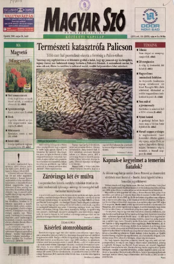 Magyar Szó, 66. évf. 2009. május 26. 119. sz. 1–20. oldal