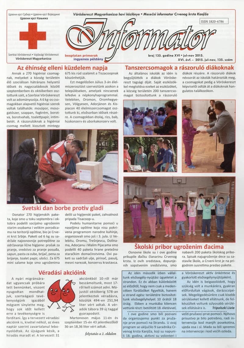 Informator, 16. évf. 2015. július 1. – november 1. 135. sz.