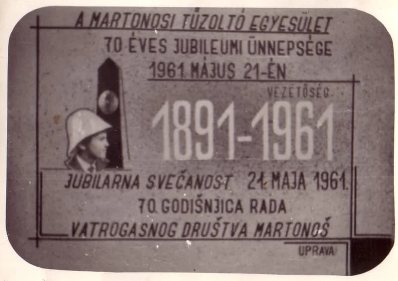 A Tűzoltó Egyesület 70. évfordulója