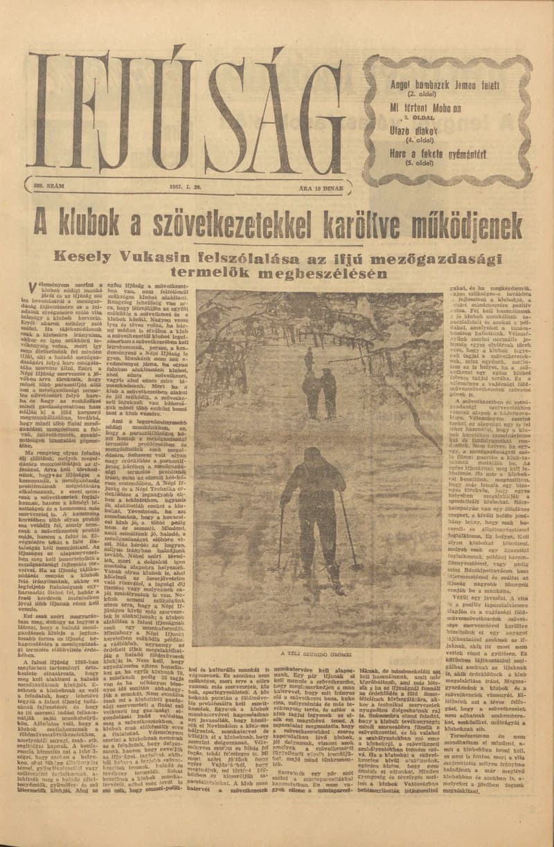 Ifjúság, 13. évf. 1957. január 20. 586. sz.