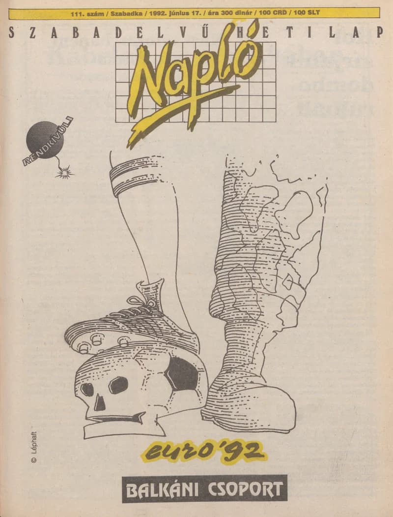 Napló - Szabadelvű hetilap, 3. évf. 1992. június 17. 111. sz.