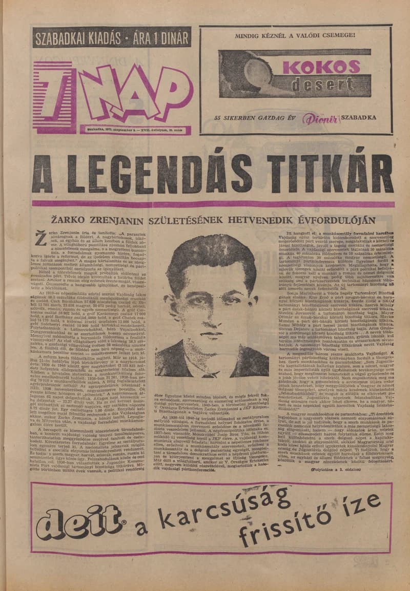 7 Nap, 27. évf. 1972. szeptember 8. 36. sz. 1–24. oldal