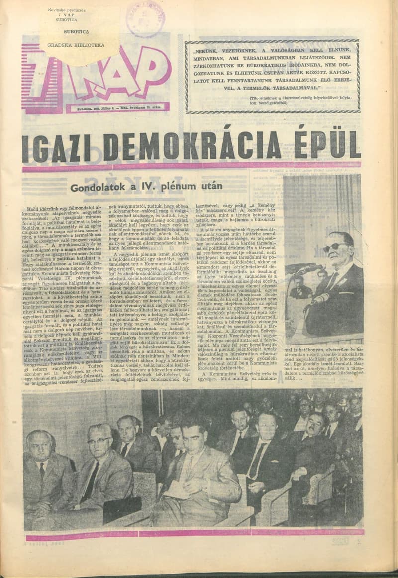 7 Nap, 21. évf. 1966. július 8. 28. sz. 1–20. oldal