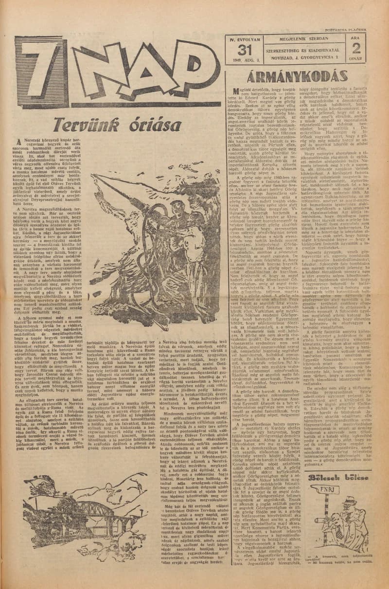 7 Nap, 4. évf. 1949. augusztus 3. 31. sz. 1–4. oldal