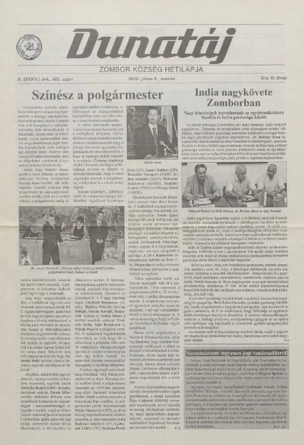 Dunatáj, 10. évf. 2008. július 9. 483. sz.