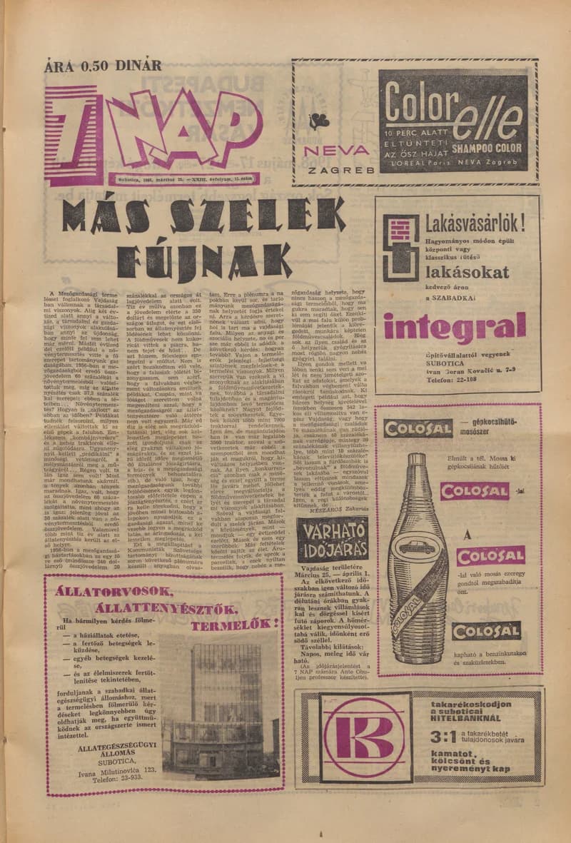 7 Nap, 23. évf. 1968. március 22. 13. sz. 1–16. oldal
