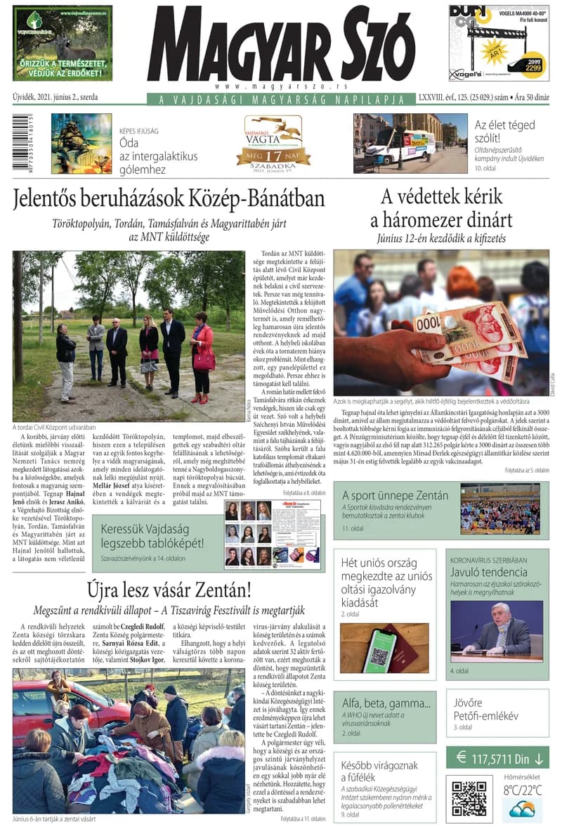 Magyar Szó, 78. évf. 2021. június 2. 125. sz. 1–16. oldal