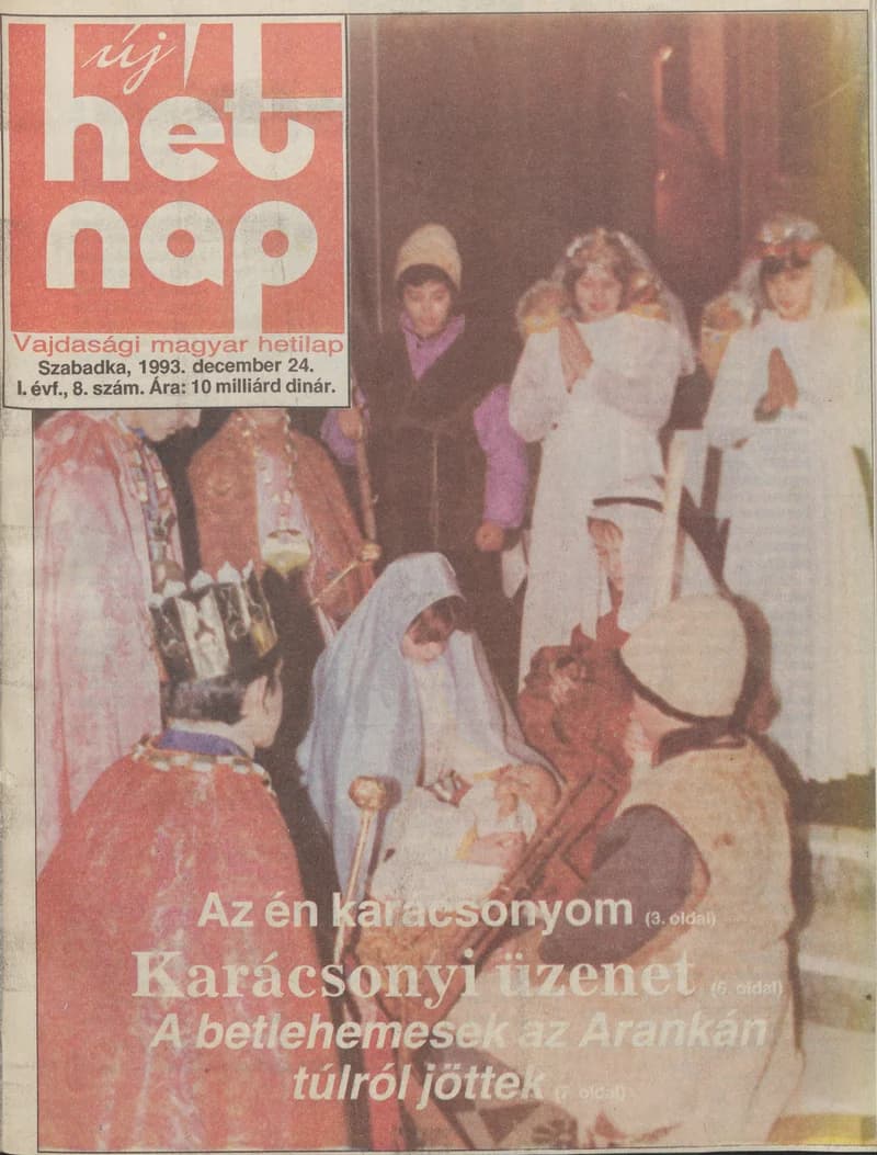 Új Hét Nap, 1. évf. 1993. december 24. 8. sz.